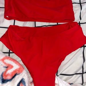 red bikini